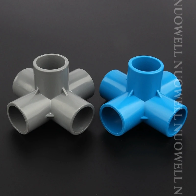 5 szt. I.D 20 25 32mm rura PVC 5-kierunkowe trójwymiarowe złącze domowe nawadnianie ogrodu złączki do węży narzędzia DIY złączy wodnych