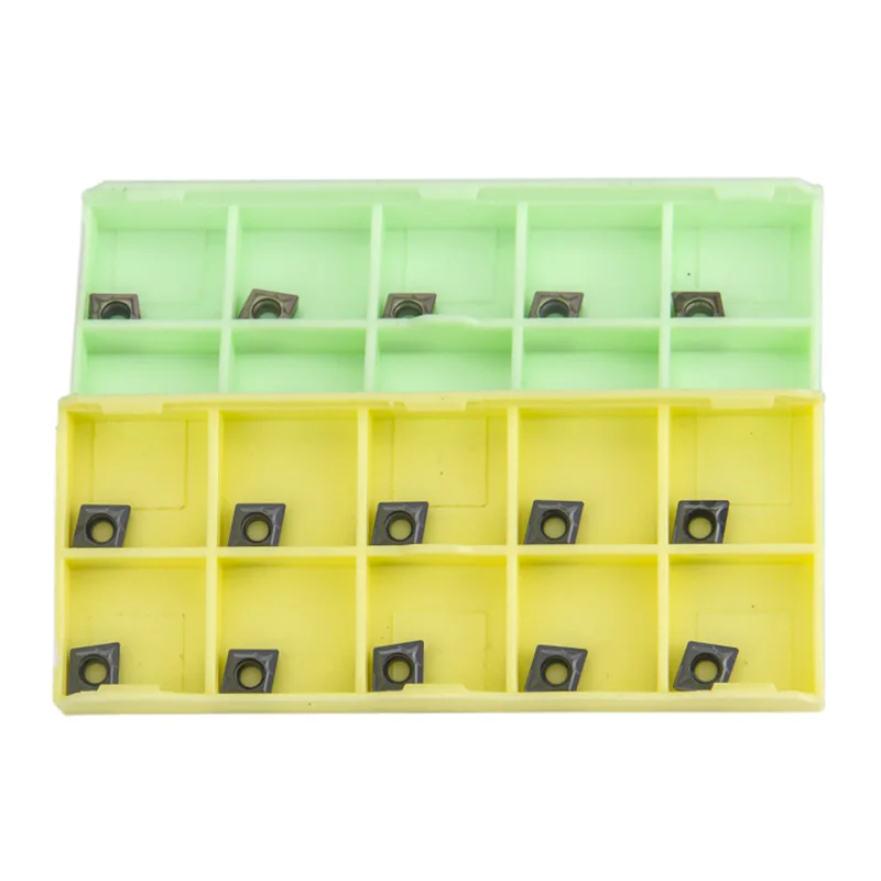 Imagem -05 - Carboneto de Inserção Ccmt Ferramenta de Torneamento Interno Diamante Cnc Lâmina Cortador Torno Para-sclcr 10 Peças Ccmt060204 Ccmt060208