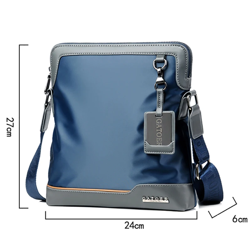 Imagem -05 - Bolsa de Ombro Oxford Impermeável para Homens Pequena Bolsa Crossbody Mensageiro Casual Esportes Juvenis de Alta Qualidade Quente