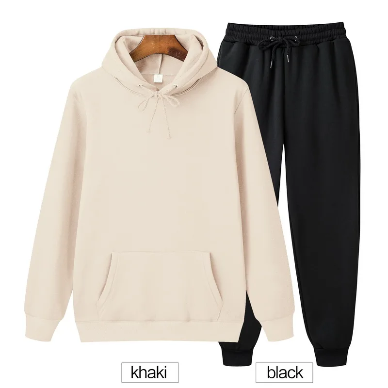 hot Two Pieces Set fashion hooded sweatshirt men's sportswear hoodie autumn men's hoodie + pants Sets