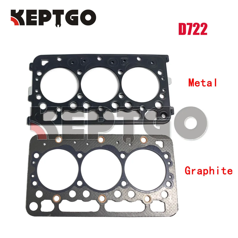 

D722 New Cylinder Head Gasket For Kubota Bobcat D722 D782 3D66 16871-03310 1687103310 16871-0331-1