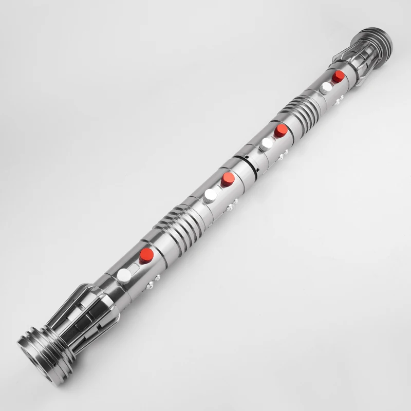 THYSABER Darth Maul Lightsaber High Quality Metal Empty Handle with 2 Hilt for Cosplay without Electronic Kits and Blade