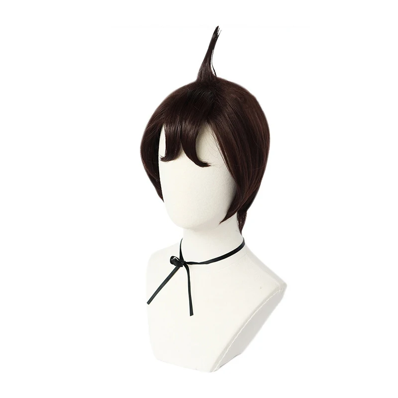 Anime Danganronpa Hifumi Yamada Short Wig Cosplay Costume Dangan Ronpa Heat Resistant Synthetic Hair Men Wigs + Wig Cap