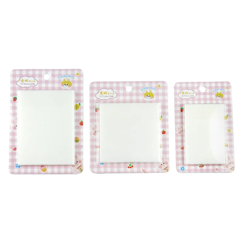 New Transparent Sticky Notes With Scratches Stickers Sticky Simple And High Value Note Paper For Student Office Supplies
