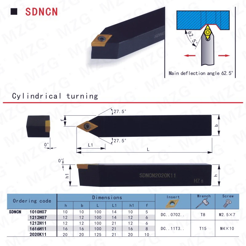 MOSASK SDNCN Toolholders Boring Bar Metal Cutting 12mm 16 20 mm Cutters CNC Lathe External Turning Tools