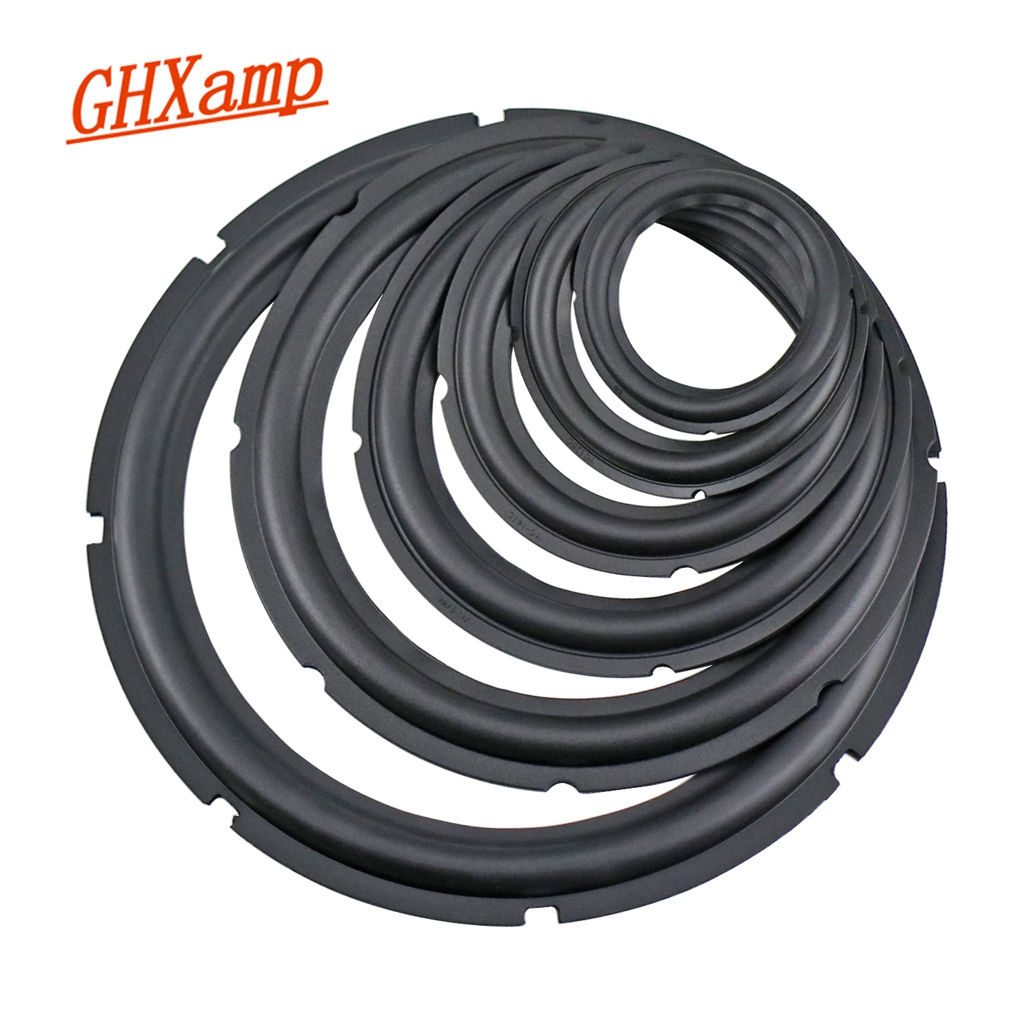 GHXAMP Speaker Rubber Edge 4 Inch 5Inch 6.5 Inch 8 Inch Notch Surround Fold Ring Repair Audio Speaker Rubber Suspension Part DIY 