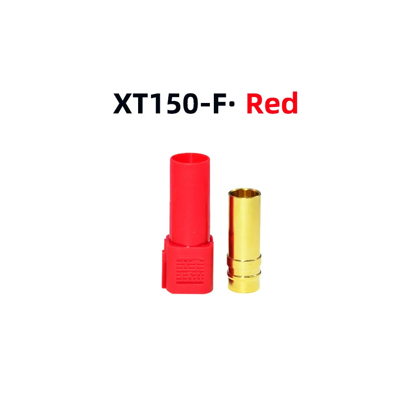 Amass Original XT150-F Female End Banana Plug Red Male and Female Butt Connector 120A High Current Connector UAV Quick Connector