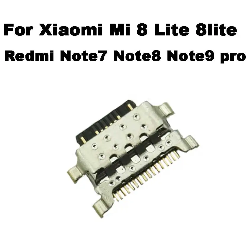 2-10pcs For Xiaomi Mi 8 Lite 8lite Redmi Note 7 8 9 Note7 Note8 Note9 pro Type-C USB jack socket connector charger Charging Port