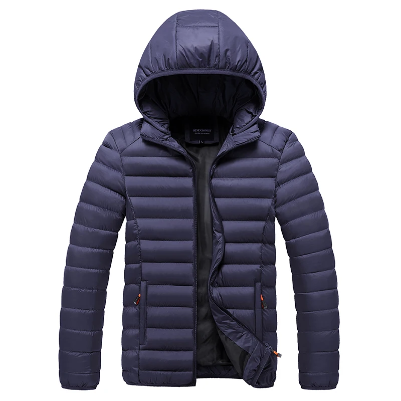 남성 2022 겨울 캐주얼 따뜻한 두꺼운 방수 자켓 파카 남성 Outwear 패션 주머니 Windproof Hat Parka Jacket Hot