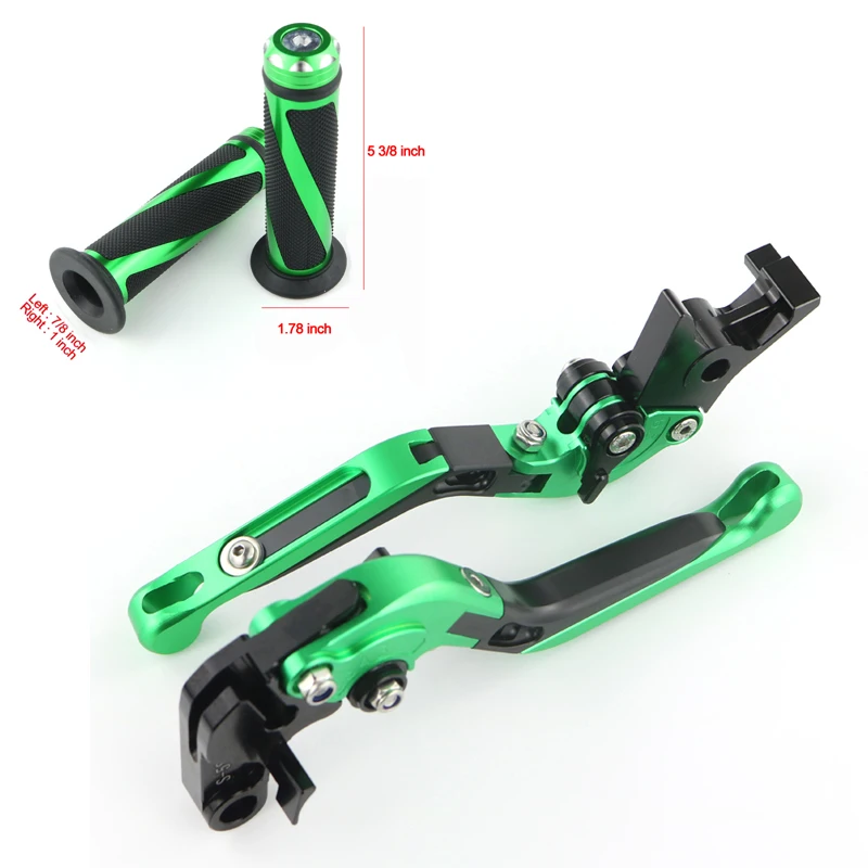 

For Kawasaki Z750 2005 Motorcycle Foldable Extendable Adjustable CNC Aluminum Brake Lever Clutch Levers And Handlebar Grips