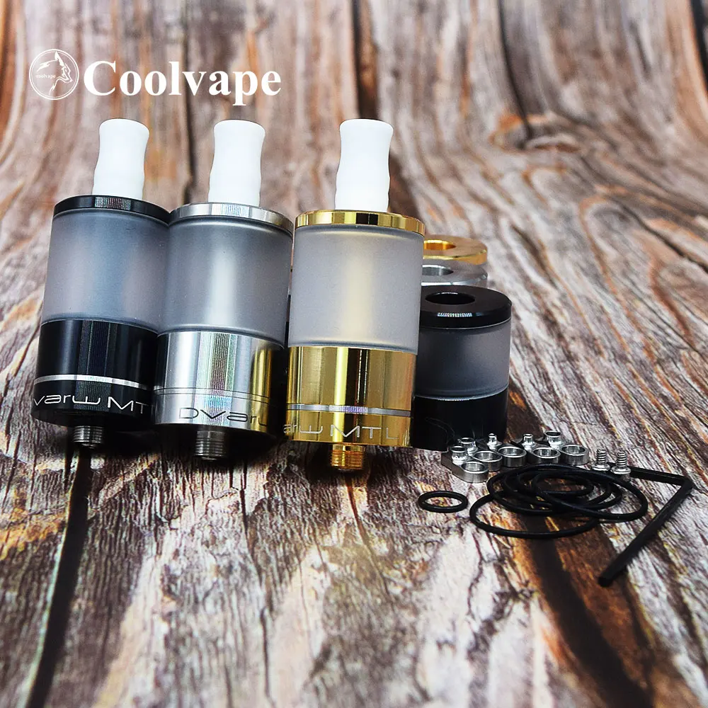 Coolvape Dvarw MTL elektroniczny papieros RTA zbiornik 5ml 316 SS 22mm Rebuildable atomizer zbiornik vape fit 510 mech mod vs Dvarw DL RTA