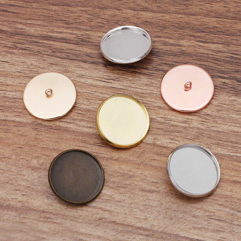 200pcs Bottle Caps Round Bezel fits 12 14 16 18 20mm Tray Back Buckle Button Caps Bezel Cufflinks Pendant Blanks Cabochon Bases