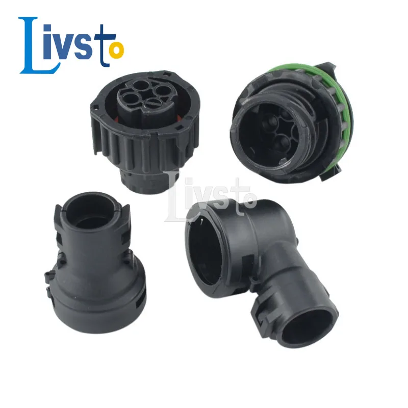 5 Sets 3 Pin HOWO A7 Odometer Spee With Sheath Auto Oil Exploration Railway Round Black Connector 1-967402-2 1-1813099-2 1-96732