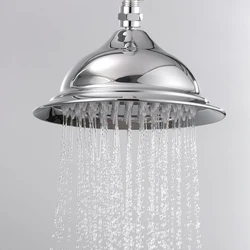 Antique Stainless Steel Shower Head Round 8 Inch Rainfall Shower Head Antique Brass Golden Shower Replacement Head Rose Gold