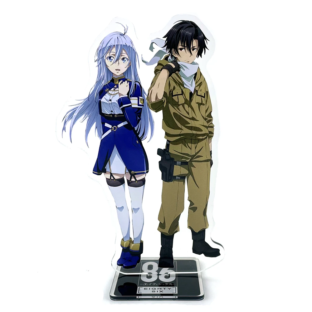 Anime 86 Eithtysix Eiti Shikkusu Vladilena Milize Shinei Nouzen couple acrylic stand figure model plate holder cake topper anime