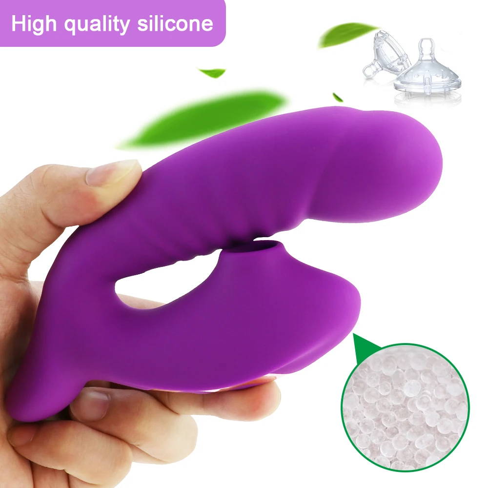 Clitoral Sucking G Spot Dildo Vibrator with 10 Powerful Modes Clit Sucker Rechargeable Clitoris Stimulator Sex Toys for Women