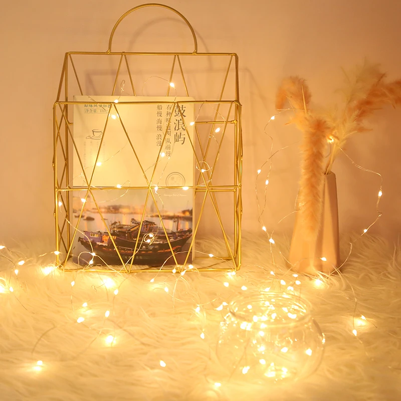 1/2/3M LED String Lights Copper Wire Fairy Light USB Powered Garland Navidad Holiday Bedroom Home Wedding Christmas Decor 2022