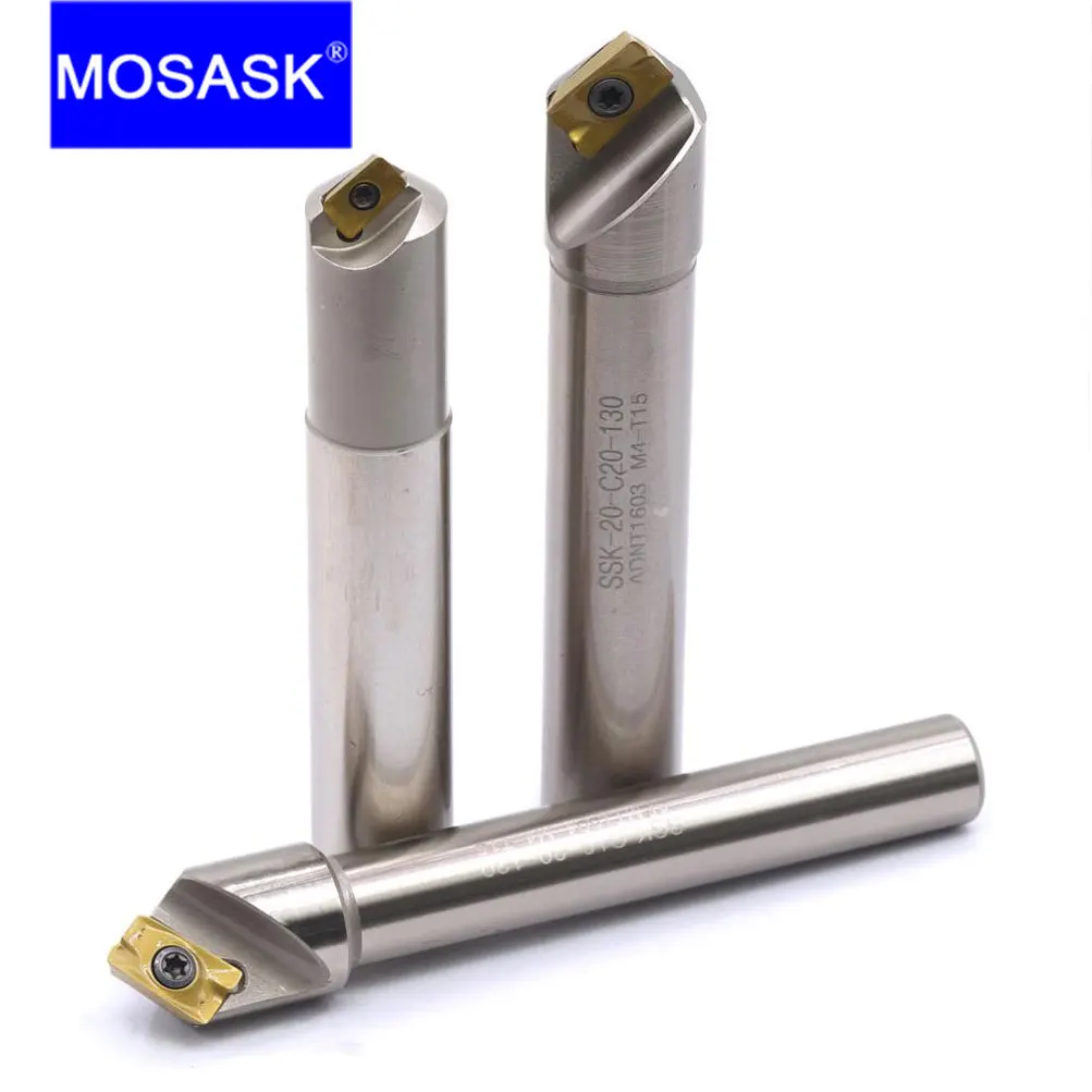 MOSASK Chamfer Mill Tool 45 Degree APMT 1135 1604 Carbide Inserts SSK Holder 12 20 mm CNC Lathe Milling Chamfering Cutter