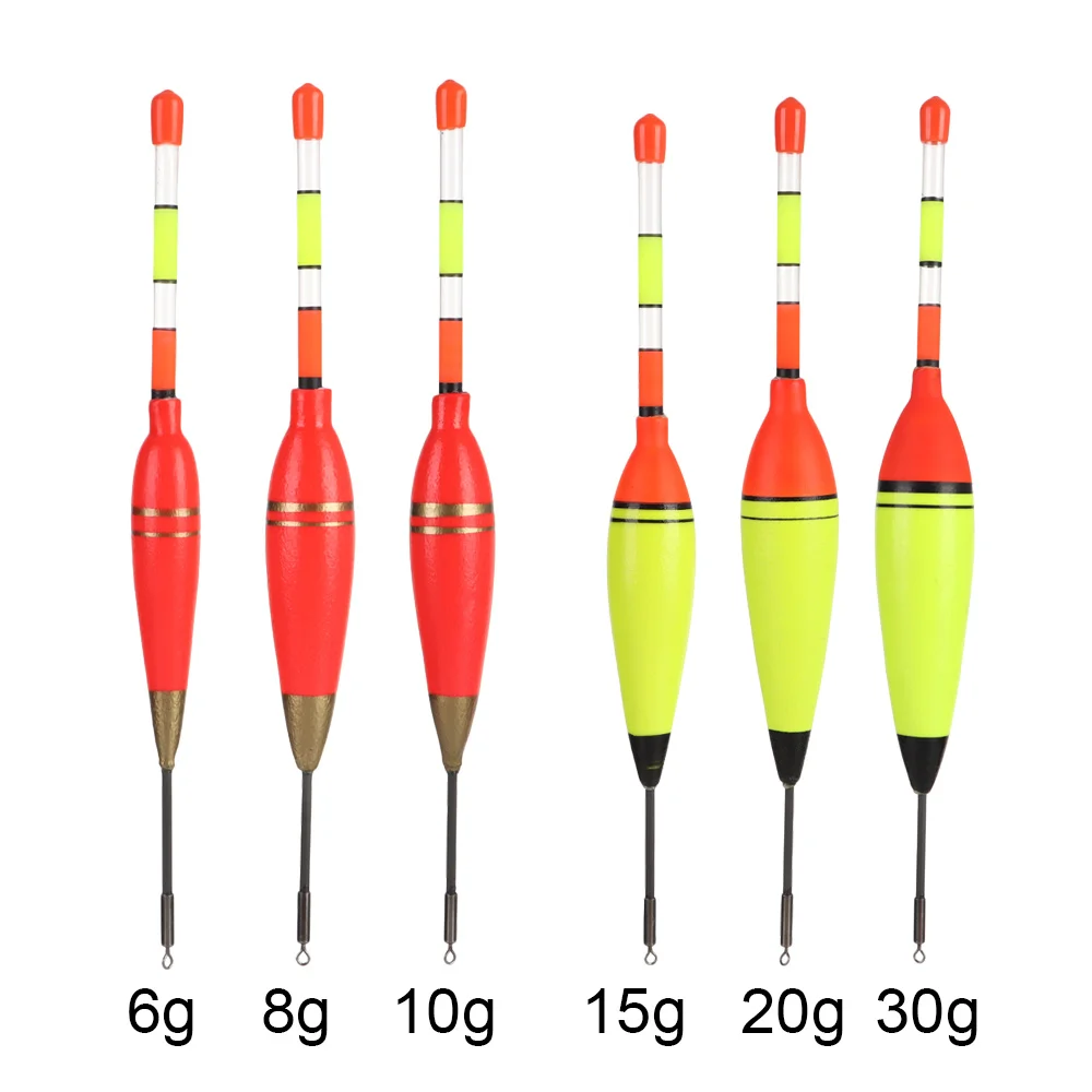 5g/8g/10g/15g/20g/30g Eva Foam Fishing Floats Light Stick Plastic Bobber Fishing Night Float Luminous High Quality Tackle