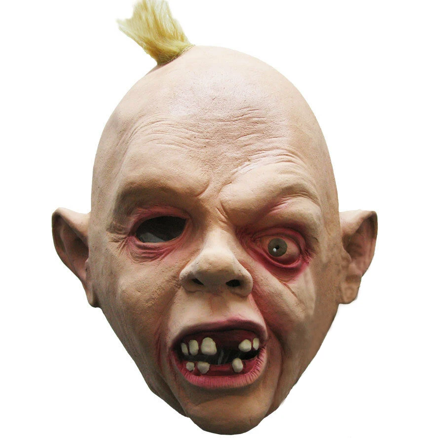 New Adult Horror Eyed Squint Strange Headgear Shaped Cos Zombie Ghost Mask Scary Haunted House Halloween Party Props