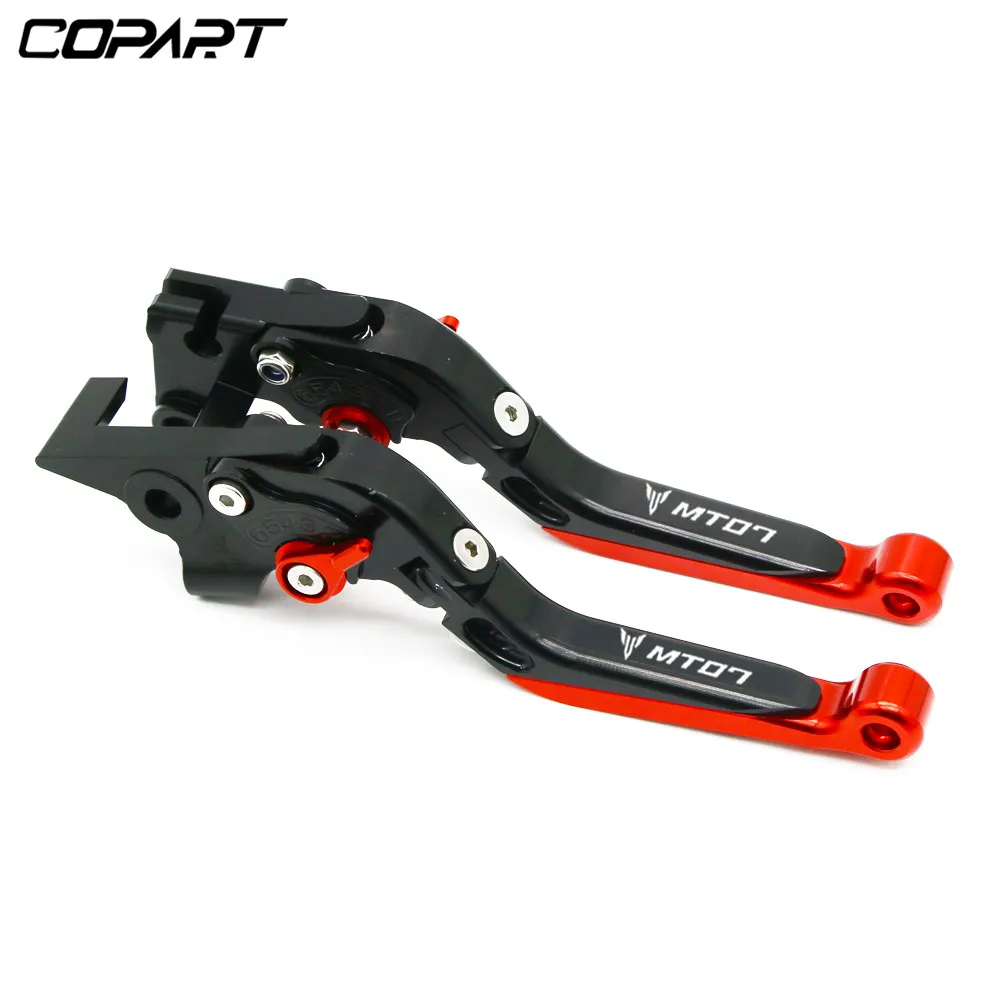 Ajustável dobrável extensível embreagem de freio alavancas para motocicleta, CNC, Yamaha MT-07, FZ-07, MT 07, FZ07, MT07, FZ 07, 2014-2023