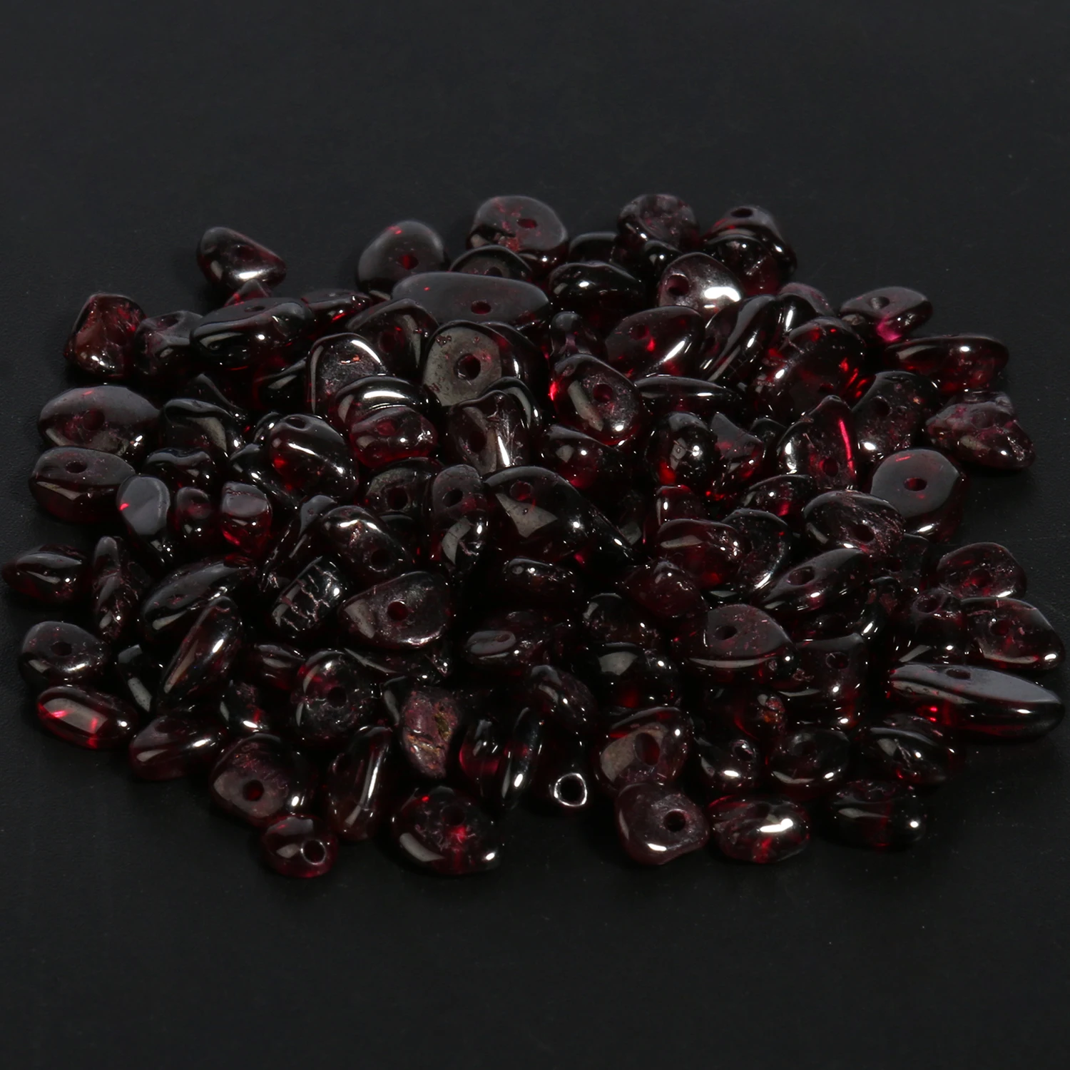 Natural Dark Red Garnet Irregular Shape Gravel Stone Beads Loose Beads For Jewelry Making DIY Necklace Bracelet Accessories 16\'\'