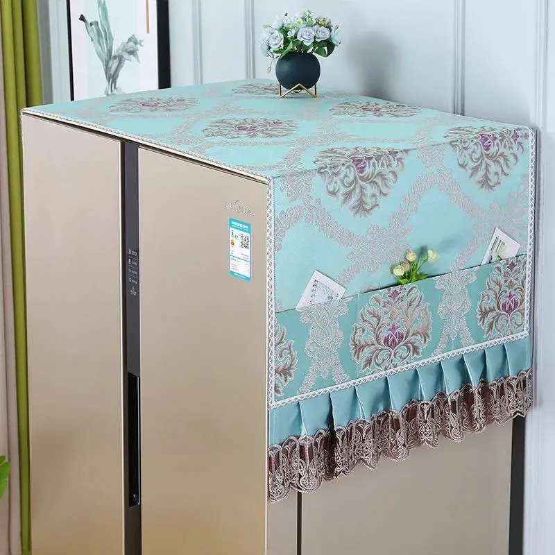 New Refrigerator Dust Cover Dust Cloth Single Door Double Door Refrigerator Towel Cover Microwave Oven Protective Cover Towel