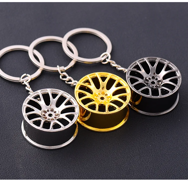 Car Wheel Rim Key chain for   911 996 Panamera Macan Boxster 986 987 981