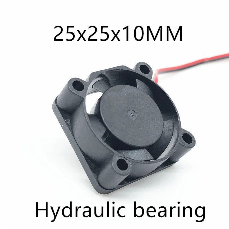 5PCS  2510 25MM 25x25x10MM  Hydrulic bearing Graphics card Cooling fan 5V 12V 24V m.2 SSD Fan with 2pin