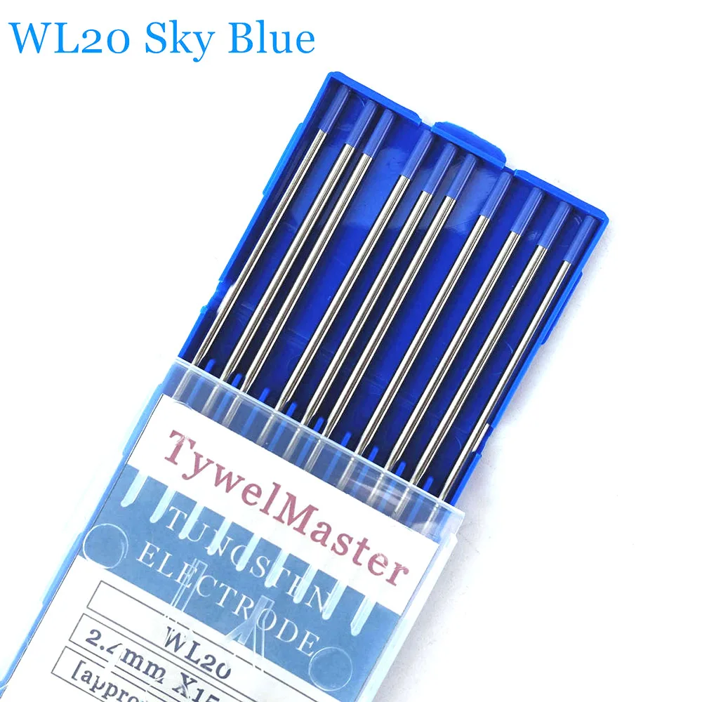 TIG saldatura elettrodi di tungsteno bacchette per saldatore WT20 WL20 WL15 WZ8 WR20 E3 per WP26 WP17 WP9 torcia TIG