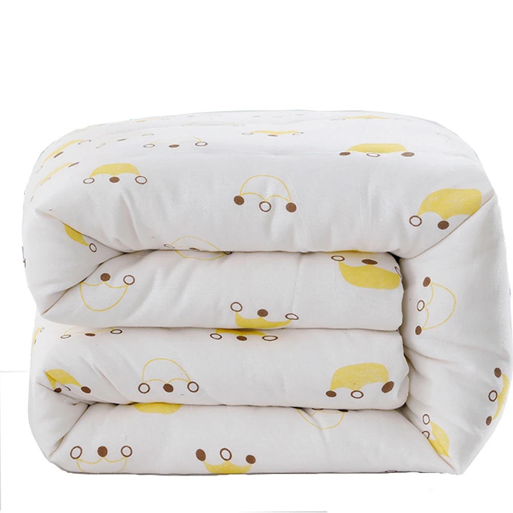 120x200 Fresh Cotton Handmade Quilt Spring Autumn Comforter Single edredones Child Mattress  Bed Duvets Promotion