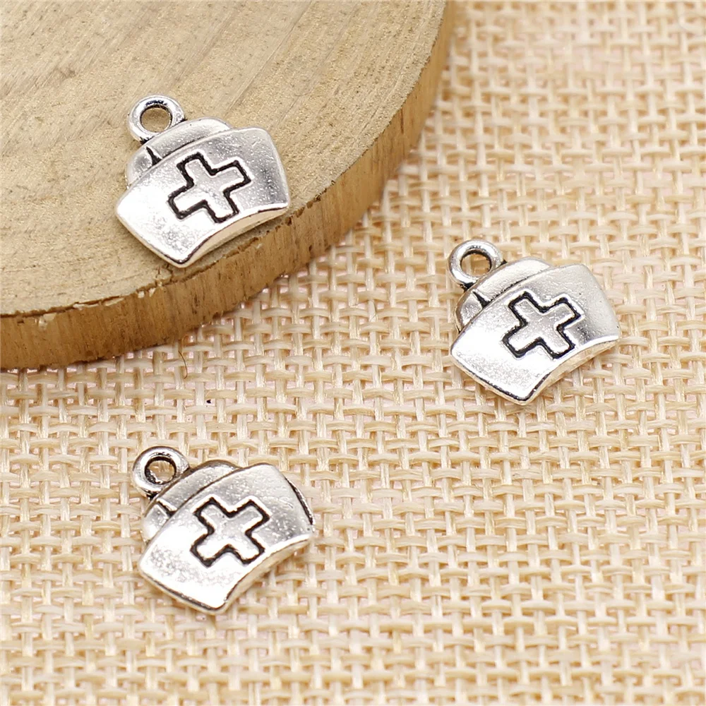 free shipping 46pcs 13x12mm antique silver Medicine cabinet charms diy retro jewelry fit Earring keychain hair card pendant