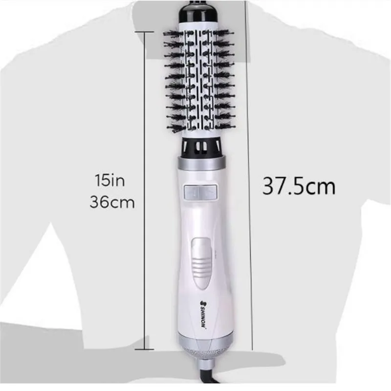 Electric Auto Rotary Blow Hairdryer Hot Air Brush Curling Iron Wand Hair Dryer Comb Straighter Salon Style Wave Roller Hairbrush