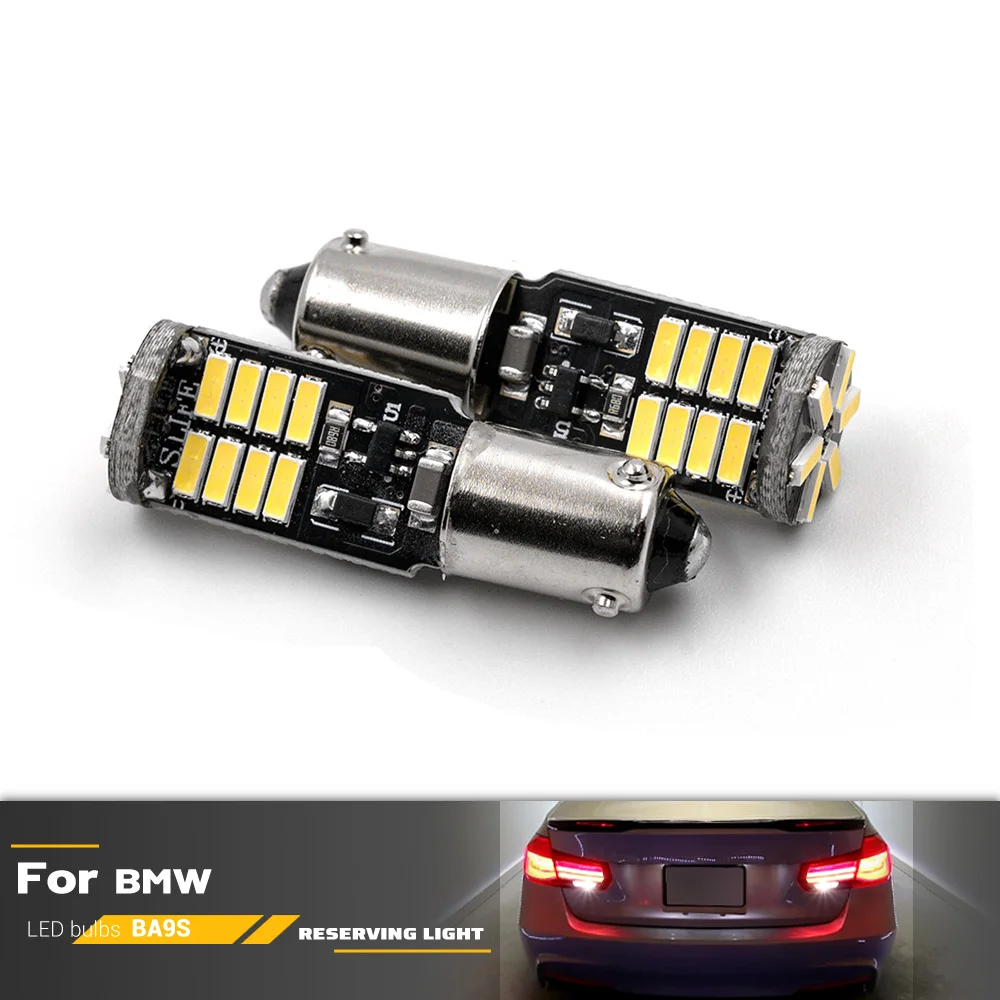 2Pc For BMW 5 Series G30 G31 Touring Pre-LCI 16-20 F30 F31 F34 LCI LED Reverse Light Bulb Lamp BAY9S H21W  Canbus Error Free