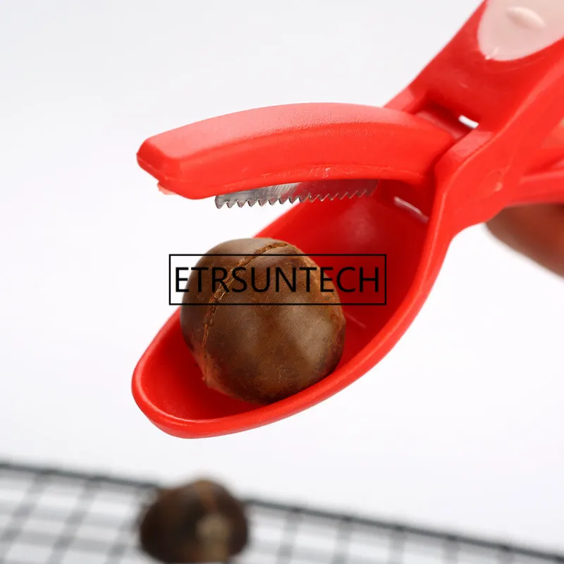 100pcs Stainless Stee Chestnut Clip Walnut Pliers Cherry Plier Clamp NutCracker Sheller Cutter Nut Opener Kitchen Tools