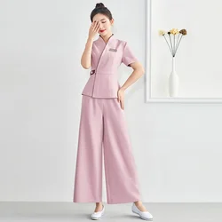 Beauty Uniform Spa Beauty & Health Salon Uniform Dress Women Massage Outfits Esthetic Uniforms Autumn Beautician Clothing DD2727