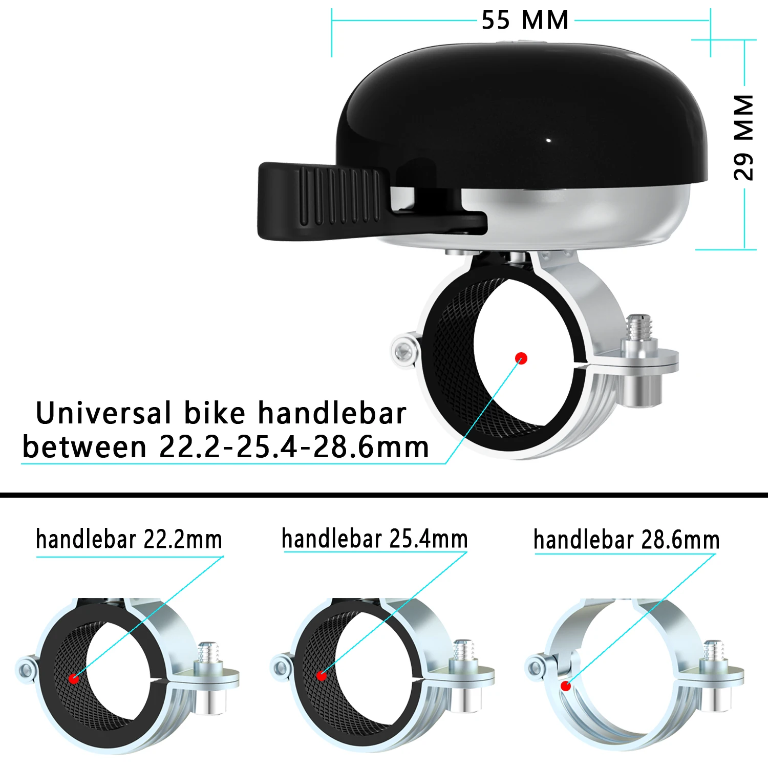 Greallthy Classic Bicycle Bell, Clear Loud Sound , Mountain Bike Bell, Safety Riding Siren, Bicycle Accessories Horn