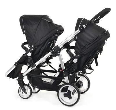 Twin Baby Strollers Can Be Folded Before After The Double Trolley Reversing Baby Supplies BB Stroller Can Sit Can Lying