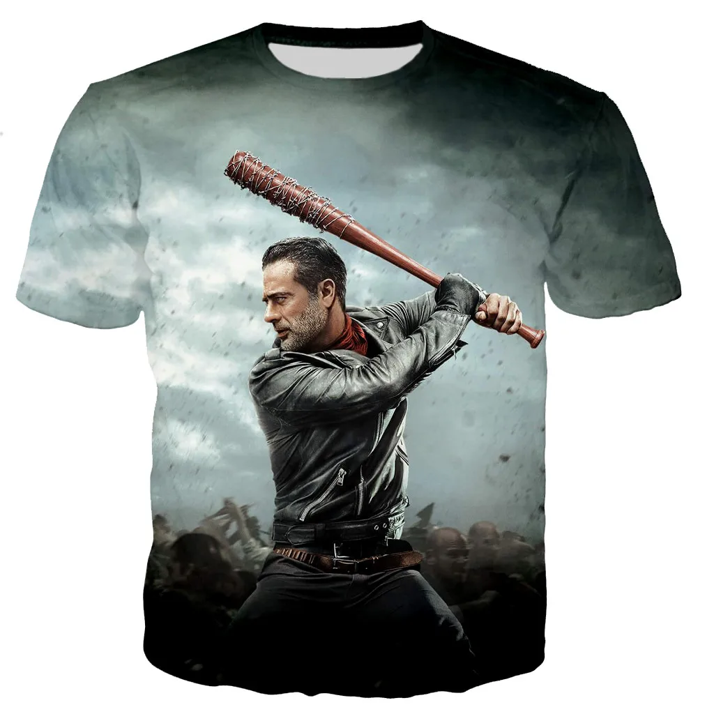 The Walking Dead T-shirt stampata in 3D uomo donna moda T-shirt stile Casual Unisex Harajuku Streetwear T-shirt oversize