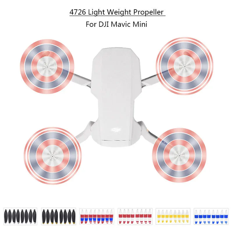 4pair Colorful Replacement Propeller for DJI Mavic Mini Drone 4726 Props Blade Wing Fans Accessories Spare Parts Kits