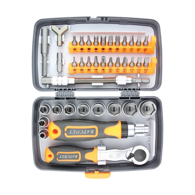 38 In 1 Screwdriver Set Hand Tool Multifunctional Magnetic Screwdriver Set Household Repair With Socket Wrench Flexible Shaft