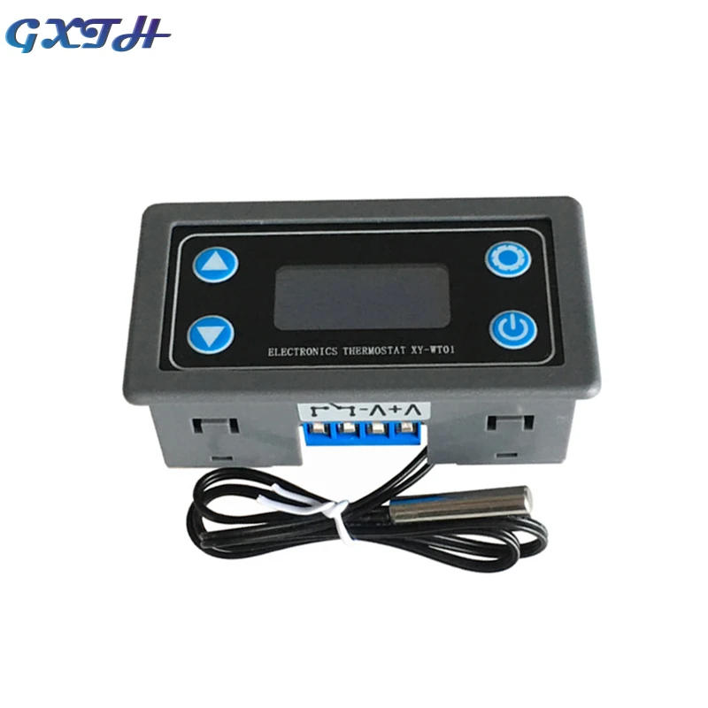 10A Thermostat Digitale Temperatur Controller DC 6V-30V Thermische Regler Thermoelement Thermostat LCD Display Sensor 12V 24V
