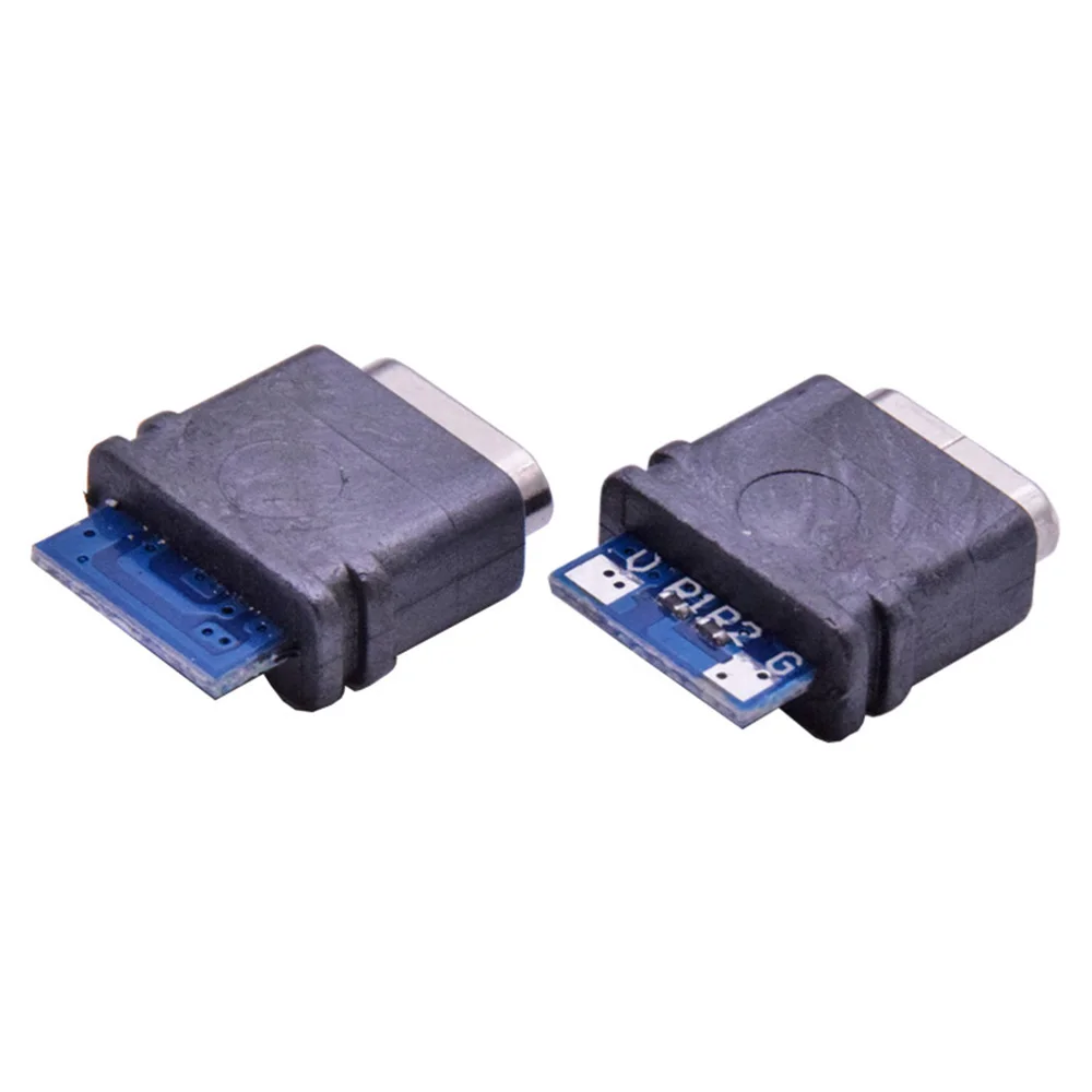 5-50 pz USB 3.1 tipo C connettore di tipo C impermeabile 16pin 5A presa femmina doppio resistore 5.1K supporto ricarica e scarica