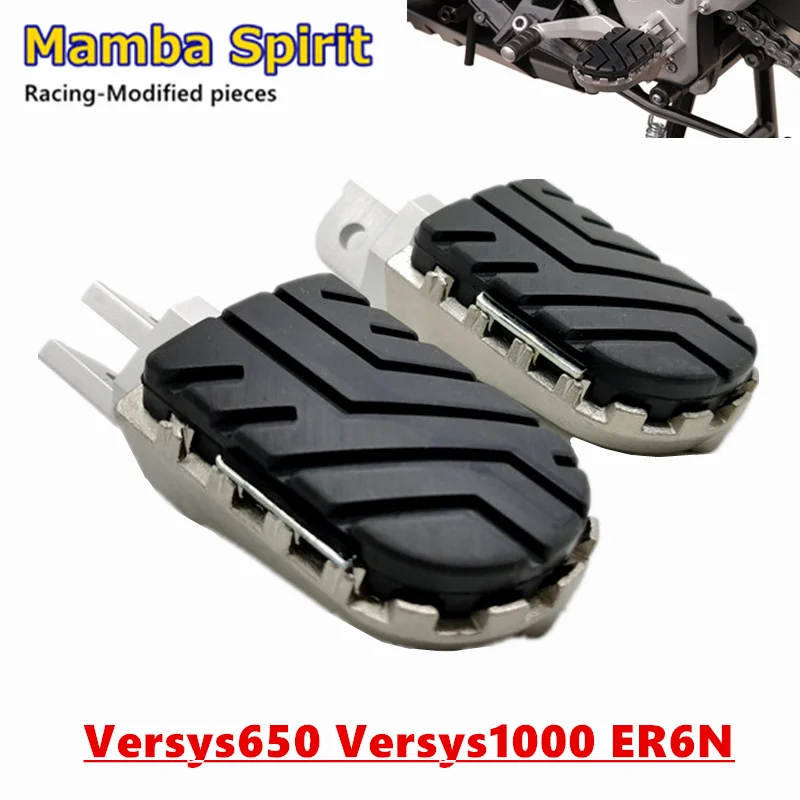 Reposapiés delantero para motocicleta, piezas modificadas para KAWASAKI VERSYS 650, Versys 1000, KLZ1000, ER6N