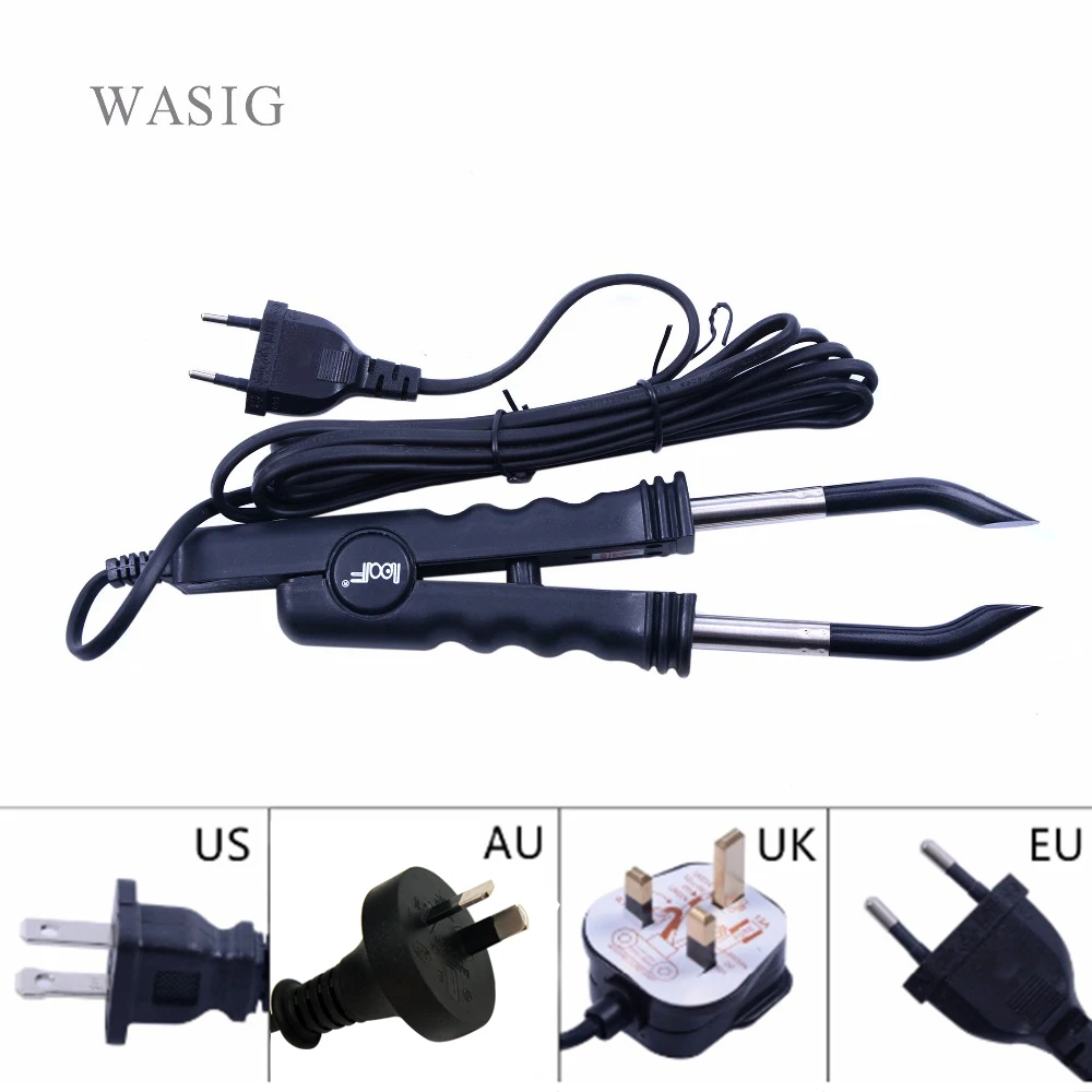 Constant Heat Iron Hair Connector FLAT PLATE Fusion Hair Extension Iron Keratin Bonding Salon Tool Heat Iron Wand Suit