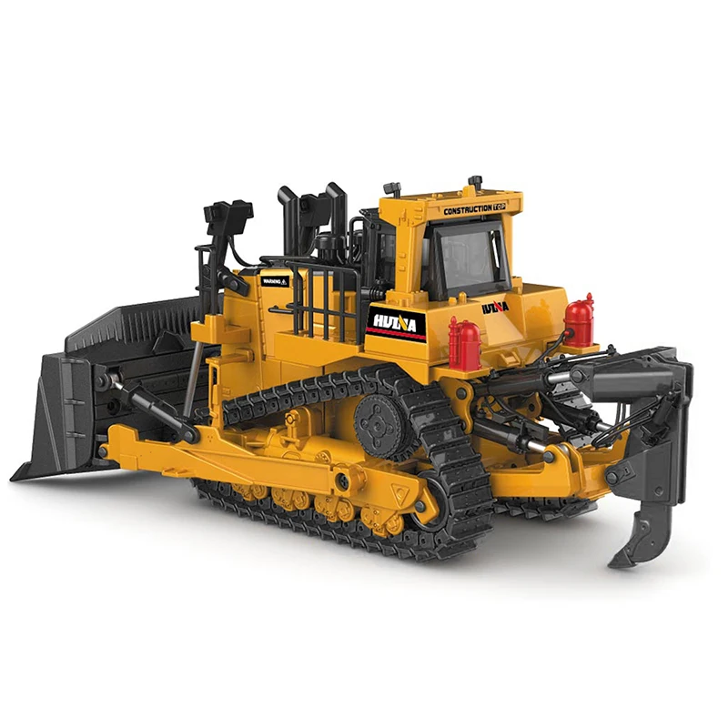 Full-Gelegeerde Zware Bulldozer 1:50 Tweerichtingsvorkheftrucks Ornamenten Statisch Model Voor Speelgoedtechniek