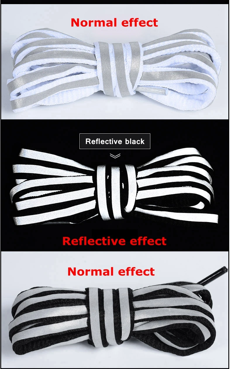 Reflektierende Schnürsenkel Laser-Pailletten-Schnürsenkel Geflochtenes Armband Sneaker-Laufschuh-Schnürsenkel für Erwachsene und Kinder – Detail 13