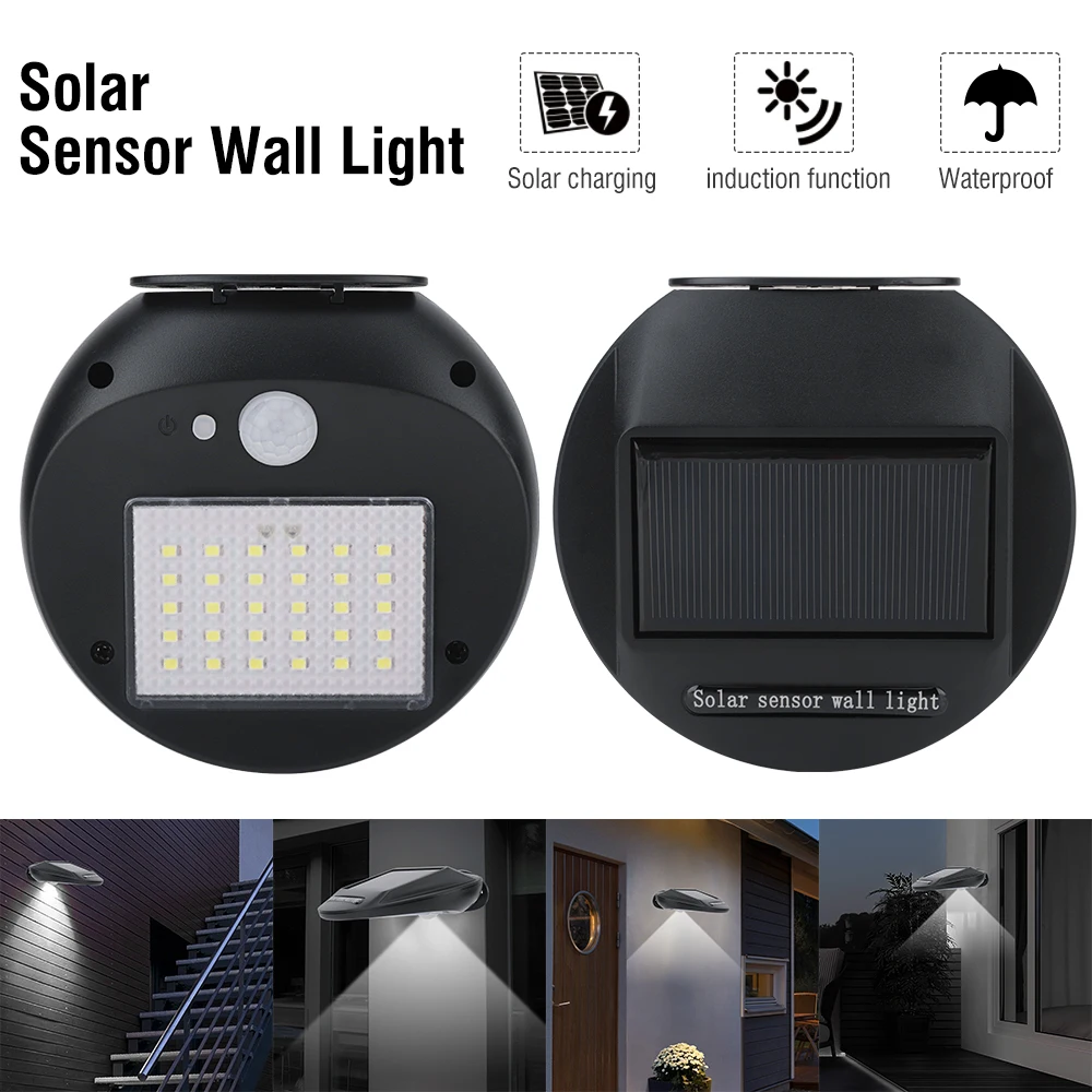 

LED Solar Wall Lamp Outdoor Waterproof IP65 Wall Light Stairs Hallway Lighting Porch Terrace Garden Wall Lantern Decorative