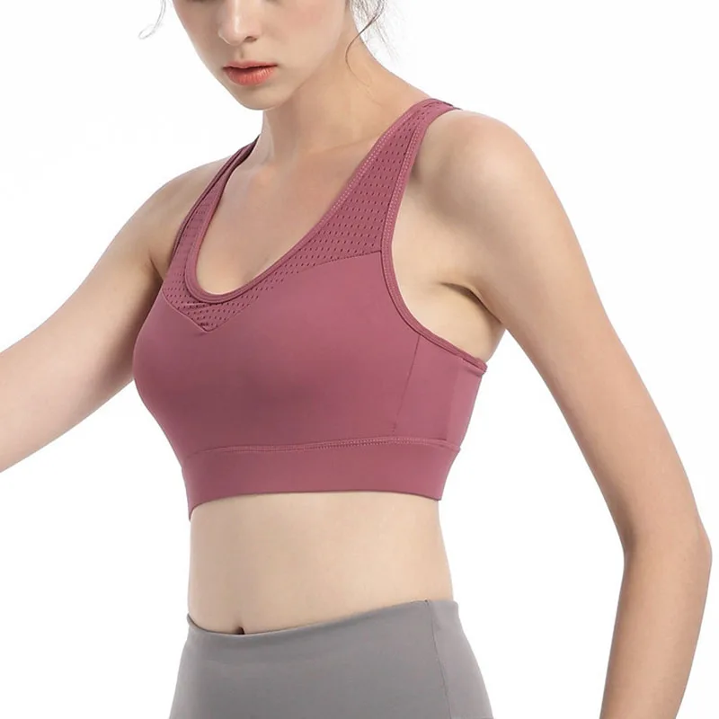 

Women Plus Size Sports Bra Gym Workout Running Push Up Yoga Bra 5XL Fitness Brassiere Breathable Training Shockproof Crop Top