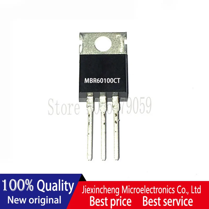 10 Buah MBR60100 60100 MBR60100CT TO220 60A 100V TO-220 Dioda Schottky Baru Asli